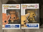 2 Lot Funko Pop Games Pokemon VULPIX ALAKAZAM Vinyl Figure 580 855 w/ Protector