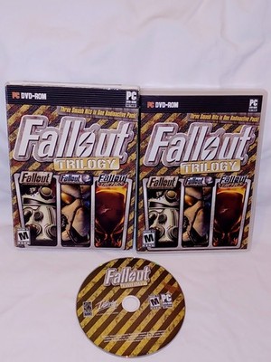 Fallout Trilogy for PC Complete In Very Good Cond.  Fallout 1+2, Fallout Tactics