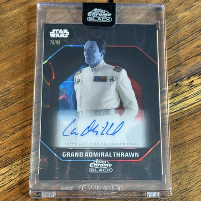 #ad #ad Lars Mikkelsen Grand Admiral Thrawn 2024 Chrome Black RED BLUE LAVA AUTO 99 #LM $49.99