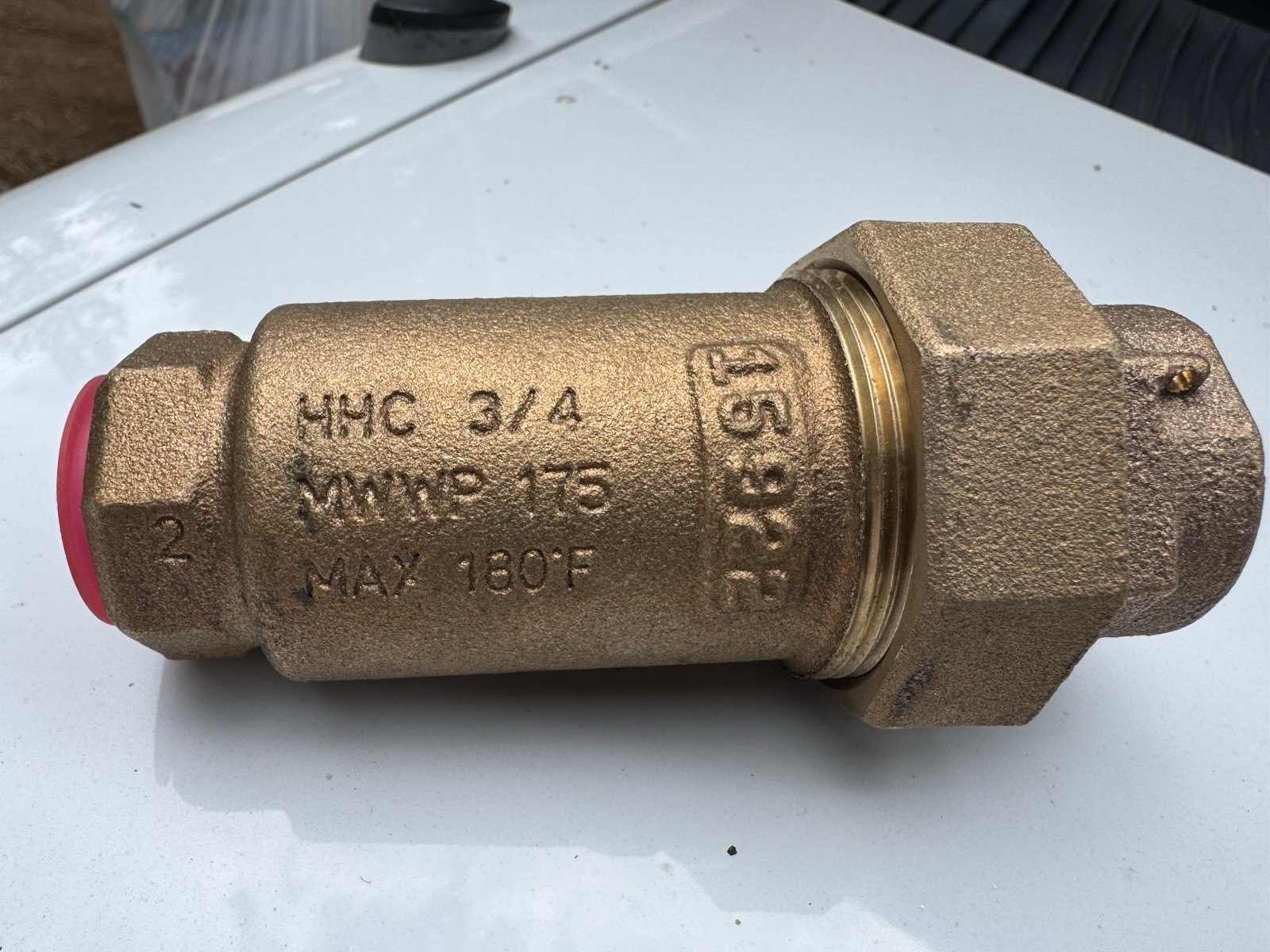 10 Pc Lot Ford Dual Straight Check Valve 3/4” Bronze Brass 175 PSI 180 Max NOS