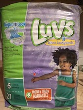 VINTAGE Luvs Ultra Leakguard Heavy Dooty Protection, Size 6, 21 count