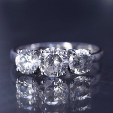 Size 8, vintage sterling silver 925 stackable band ring with cz