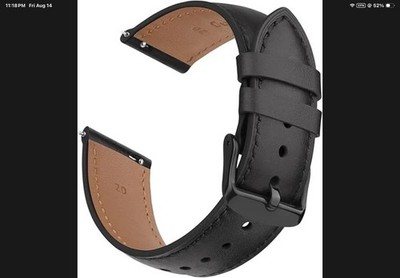 20mm Leather Band for Timex Expedition Scout, Acadia, Digital CAT, Field