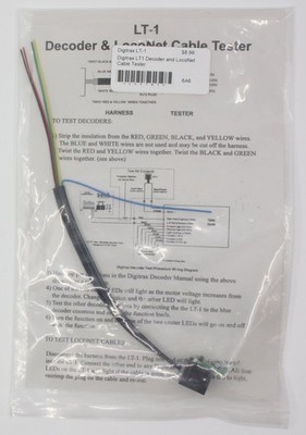 Digitrax LT1 Decoder and LocoNet Cable Tester