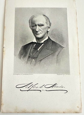 Antique Steel Engraving Alfred Nevin Presbyterian J.R. Rice Rothengatter 1880s