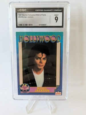 MICHAEL JACKSON 1991 Hollywood Walk of Fame Trading Card #56
