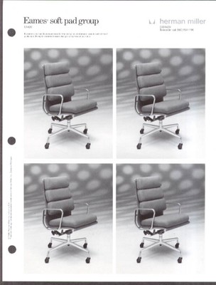 Herman Miller Eames Soft Pad Chair EA420 sheet 1986