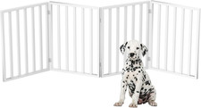 Pet Gate - 4-Panel Indoor Foldable Dog Fence for Stairs, Hallways or Doorways -