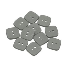 12pcs Sewing Button 22mm 7/8" 2 Holes Square Resin Button, Green