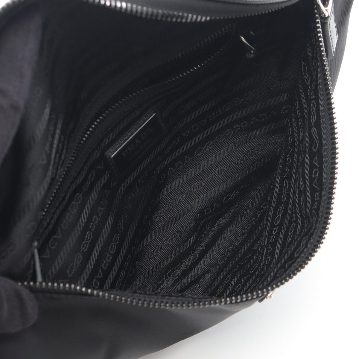 PRADA RE-NYLON TESSUTO+SAFFIANO Waist Belt Bum Bag 2VL033F0002