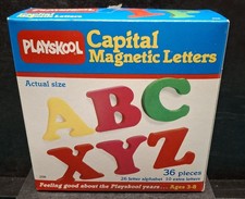 New In Box Playskool Capital Magnetic Letters