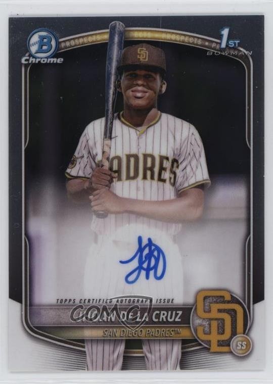2025 Bowman Chrome Prospect Auto Jhoan De La Cruz #CPA-JDL Auto 6va