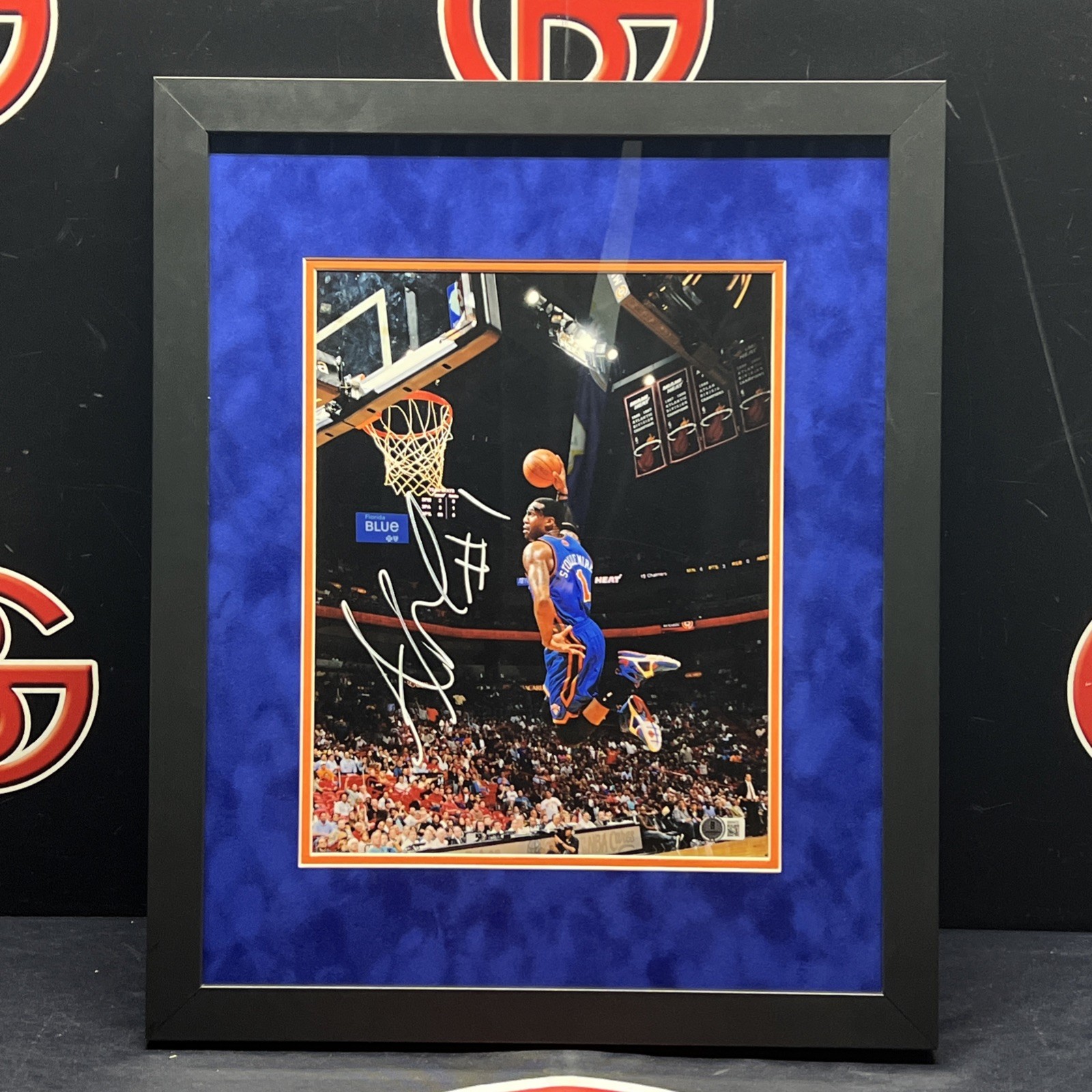 Amar'e Stoudemire Autographed Signed New York Knicks Amare Stoudemire 11x14 Beckett BAS 