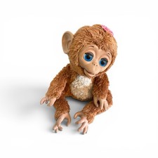 2012 Hasbro FurReal Friends Large Cuddles My Giggly Monkey Interactive Pet Works