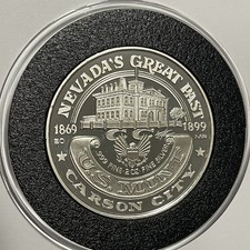 Nevada Great Past Carson City US Mint MR Coin 2 Troy Oz .999 Fine Silver Round 109.65 per troy oz