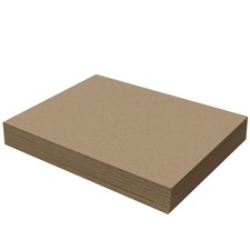 50 Chipboard Sheets 9 x 12 inch 30pt Point Medium Weight Brown Kraft Cardboard