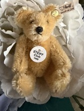 Vintage Steiff 1999 Club Renewal Gift Mini Bear Blond Mohair 3.5&rdquo; Tags No Box