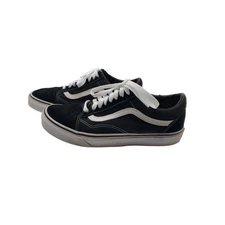 Vans Off The Wall Sneaker Black Suede Skateboard Old Skool Men 7.5 Women 9
