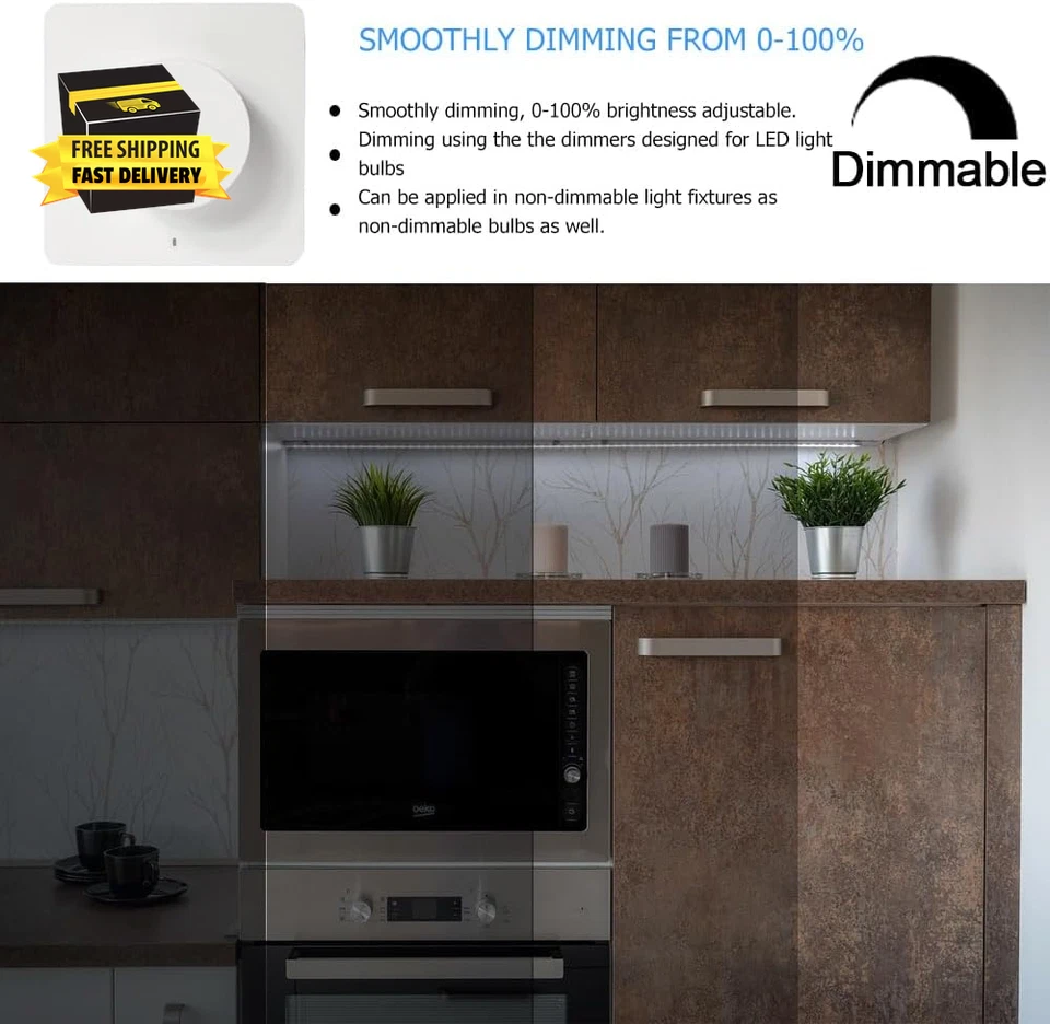 AC 125V 3W E17 Base T7 Microwave Dimmable LED Light Bulb, 5000K Daylight White o - Image 4 of 4