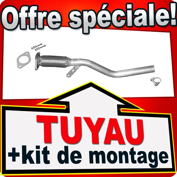 Tuyau d'échappement anti-corrosion pour Dacia Lodgy 1.2 TCe réduisant les bruits de moteur