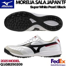 MIZUNO Futsal Shoes MORELIA SALA JAPAN TF Super White Pearl/Black Q1GB250209 NEW