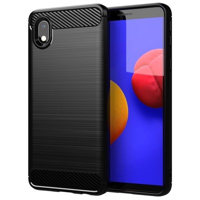 Case for Samsung Galaxy A10e / A20e Protection Phone Cover TPU Silicone Carbon