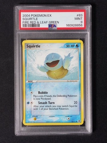 Squirtle 83/112 FireRed & LeafGreen PSA 9 Pokemon Card