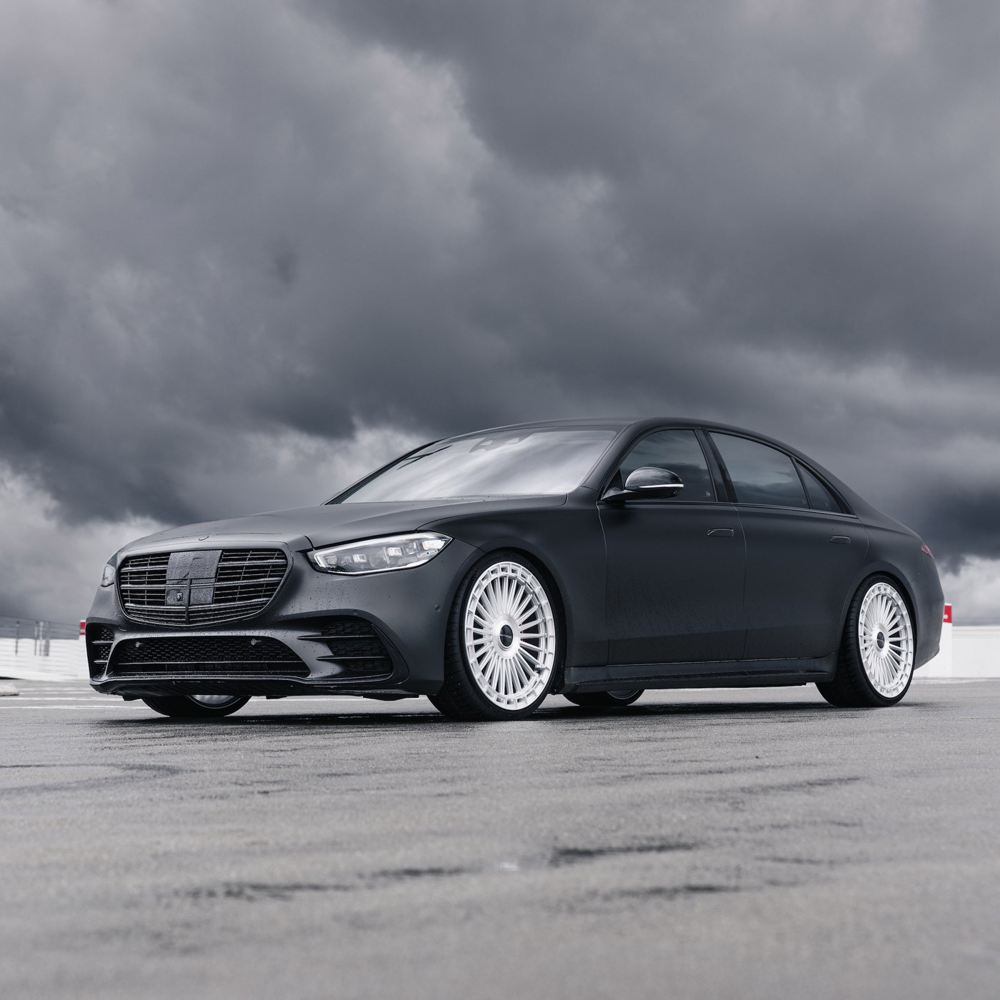 MV Forged MVF40 Silver 24x10 Concave Wheels Rims Fits Bentley Bentayga