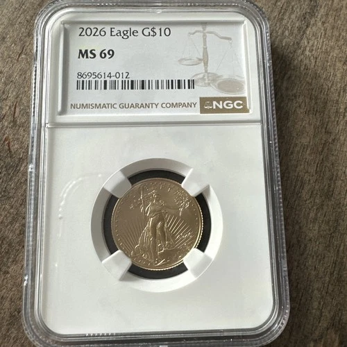 2026 $10 1/4-oz American Gold Eagle NGC MS69 Brown Label