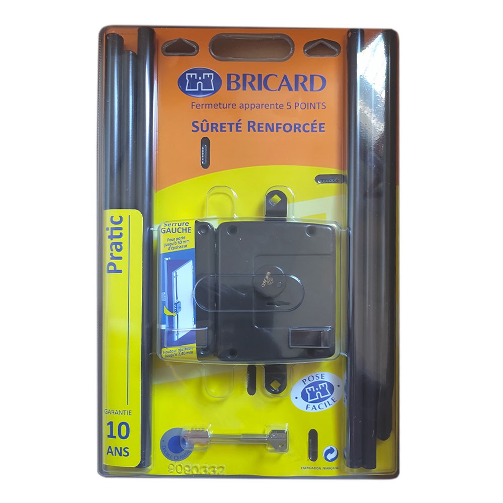 Serrure multipoints Bricard contre le cambriolage serrure applique 5 points