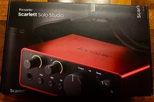 Focusrite Scarlett Solo Studio 4th Gen Audio Interface w Mic  Headphones
