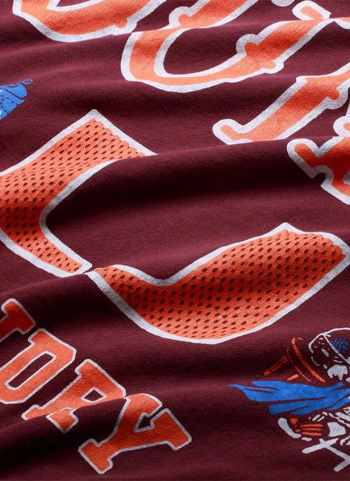 Suéter Kapital Big Kountry cuello redondo granate Foto 3 de 3