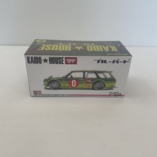 KAIDO HOUSE Mini GT Datsun Super 510 Wagon Og Flow Yellow 1/64 Diecast New