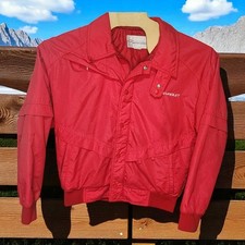 Vintage Chevrolet Motor Sports Bomber full zip Jacket Size Large L