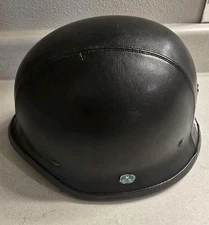 Rodia RHD-103 Leather Half Motorcycle Helmet – Medium – NEW