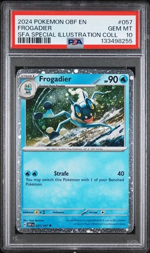 2024 POKEMON OBF EN-OBSIDIAN FLAMES #057 FROGADIER PSA 10
