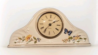Rare Vintage Aynsley England Bone China Clock Stopped Working Napoleon Shape 