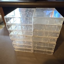 Clear Rigid Plastic Cassette Tape Storage Cases Lot of 14, Fits Cassette Tapes