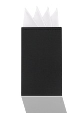 White Pocket Squares for Men Prefolded Mens Handkerchief on Cardboard, Suit H...