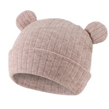 Zsedrut Newborn Baby Hat Bear Infant Cute Beanie 0-6 Months, Khaki