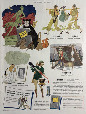 Ethyl Oil Corporation NY WWII Name Means War Workers Job Gas VTG Print Ad 1943