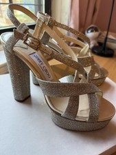 Jimmy Choo 39 High Heels gold Glitter