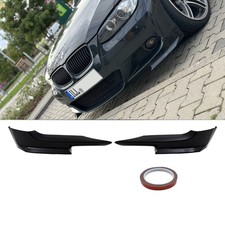 Set Performance Flaps Lippe Spoiler Ecken Schwarz glanz für BMW E92 E93 M Paket