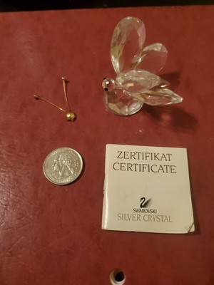Swarovski Crystal Butterfly Figurine, Approx 1.5” - 012774 Retired