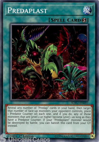 SOFU-EN097 Predaplast Common 1st Edition Mint Yu-Gi-Oh! Card