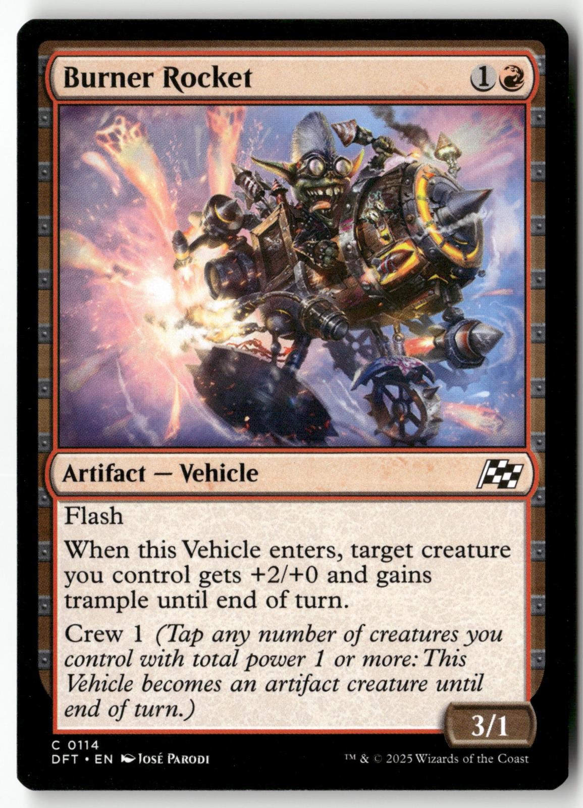 Burner Rocket 114 Magic: The Gathering Aetherdrift 2025