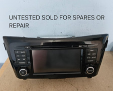 NISSAN Qashqai J11 LCN2 SAT NAV CAR RADIO STEREO CD PLAYER HEAD UNIT - UNTESTED