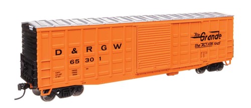 Walthers 46710 Mainline 50' Waffle Boxcar "Denver and Rio Grande Western" #65301 | Condition: Neu