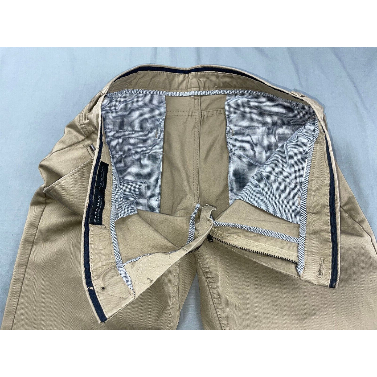 Zara Man Basic Collection Flat Front Stretch 5-Po… - image 7