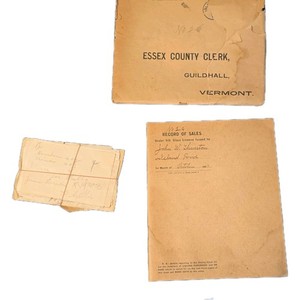 1903 Vermont Essex County Clerk Guildhall VT prohibition Record of Sales Book